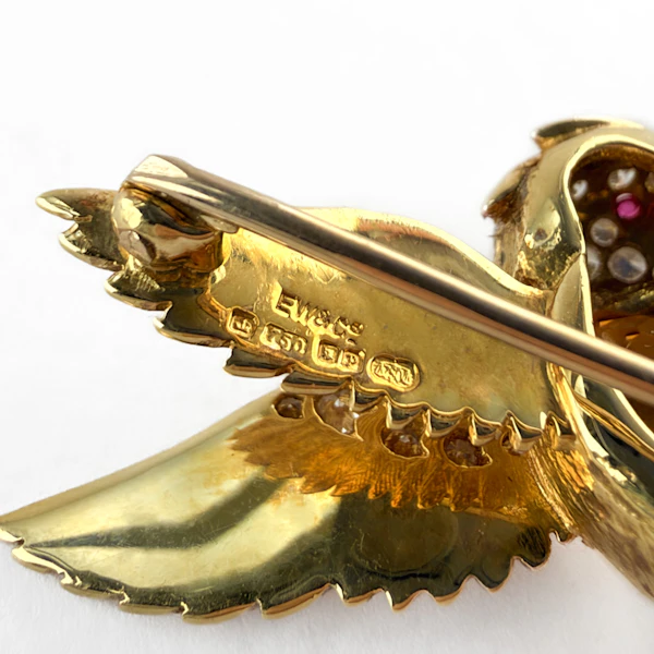 E. Wolfe & Co. Hummingbird Citrine & Diamond Brooch - Saddingtons Jewellery Stand 375 - image 4