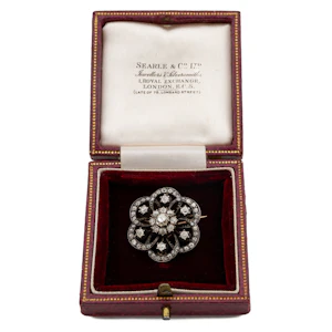 Victorian Diamond Flower Cluster Brooch Spectrum Antiques