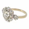 Antique old cut diamond cluster ring, 18 carat white gold - image 2