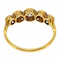 Old cut diamond 5 stone ring, 18 carat yellow gold - image 2
