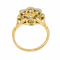 Diamond daisy cluster ring, 18 carat yellow gold - image 4