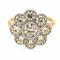 Diamond daisy cluster ring, 18 carat yellow gold - image 2