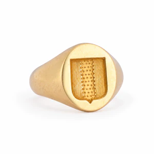 French 18ct Gold Signet Ring, c.1900s