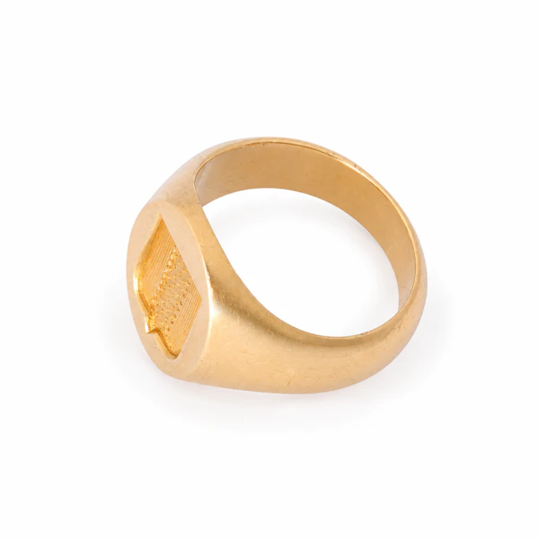 French 18ct Gold Signet Ring, c.1900s - image 2