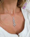 Modern Diamond and Platinum Pendant with Chain, 2.73 Carats - image 6