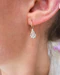 Antique Diamond and 14 Carat Gold Pear Shape Drop Earrings, Circa 1880 - image 5