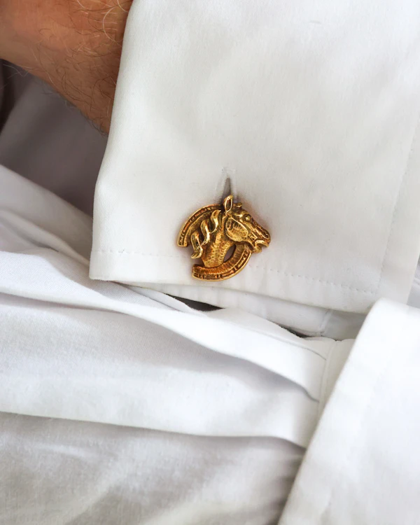 Webb Gold Horse Cufflinks - image 5