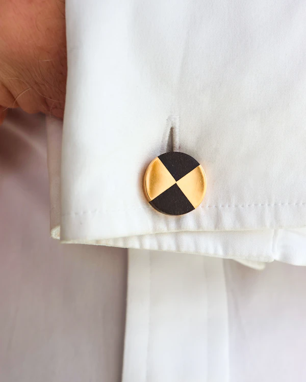 Mellerio Wood and 18 Carat Gold Cufflinks, Circa 1960 - image 5