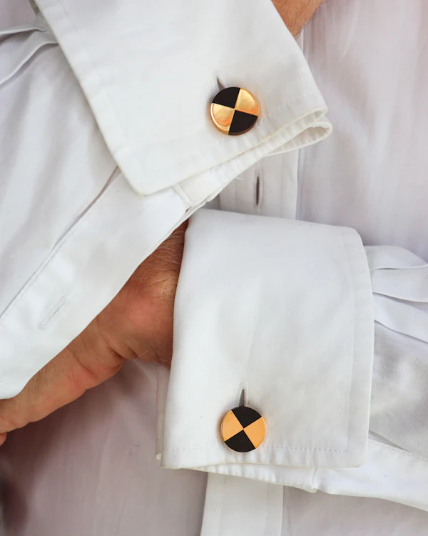 Mellerio Wood and 18 Carat Gold Cufflinks, Circa 1960 - image 4
