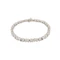 Vintage Platinum Baguette & Brilliant Diamond Line Bracelet - image 1