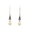 Paste Pearl Silver Drop Earrings - Charlotte Sayers - image 2