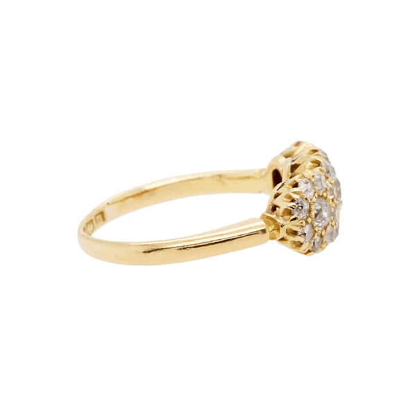 Diamond Three Cluster Ring - Charlotte Sayers - image 2