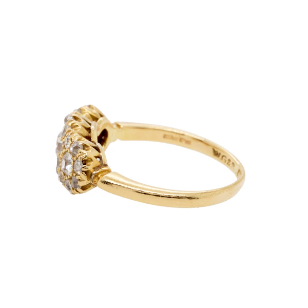 Diamond Three Cluster Ring - Charlotte Sayers - image 4