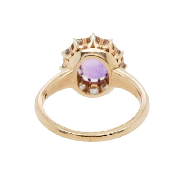 Amethyst Diamond Cluster Ring - Charlotte Sayers - image 3