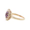 Amethyst Diamond Cluster Ring - Charlotte Sayers - image 4