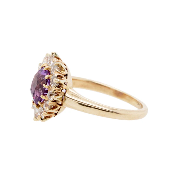 Amethyst Diamond Cluster Ring - Charlotte Sayers - image 4