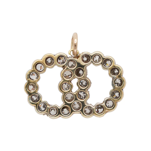 Old Mine Cut Diamond Pendant - Charlotte Sayers - image 2