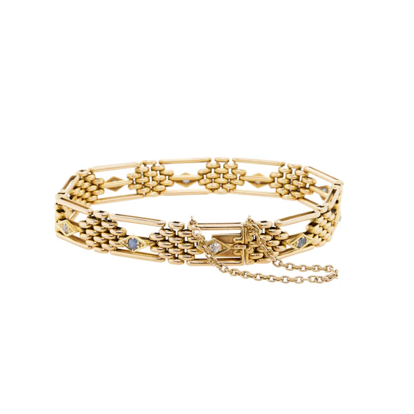 Gold Gate-Link Bracelet - Charlotte Sayers - image 2