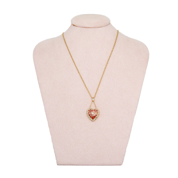 Gold Heart Pendant Necklace - Charlotte Sayers - image 3