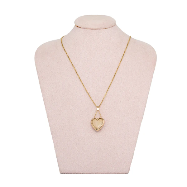 Gold Heart Pendant Necklace - Charlotte Sayers - image 4