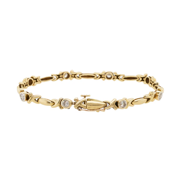 Gold Brilliant-Cut Diamond Bracelet - Charlotte Sayers - image 2