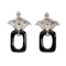 Diamond Onyx Earrings - Charlotte Sayers - image 2