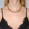 Vintage 18ct Gold Wide Link Chain Spectrum Antiques - image 1