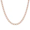 Edwardian 15ct Rose Gold Open Curb Albert Chain - image 1
