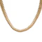 Vintage 14ct Gold Diamond Chevron Link Necklace - image 1