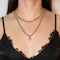Antique 9ct Gold Faceted Belcher Guard Chain with Dog Clip c.1900 - image 2
