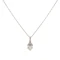 Edwardian 15ct Gold and Platinum Diamond Pendant Necklace - image 1