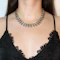 Victorian Silver Acanthus Leaf Fringe Necklace - image 2