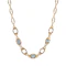 Art Deco Aquamarine and Black Enamel Necklace in 14ct Gold - image 1