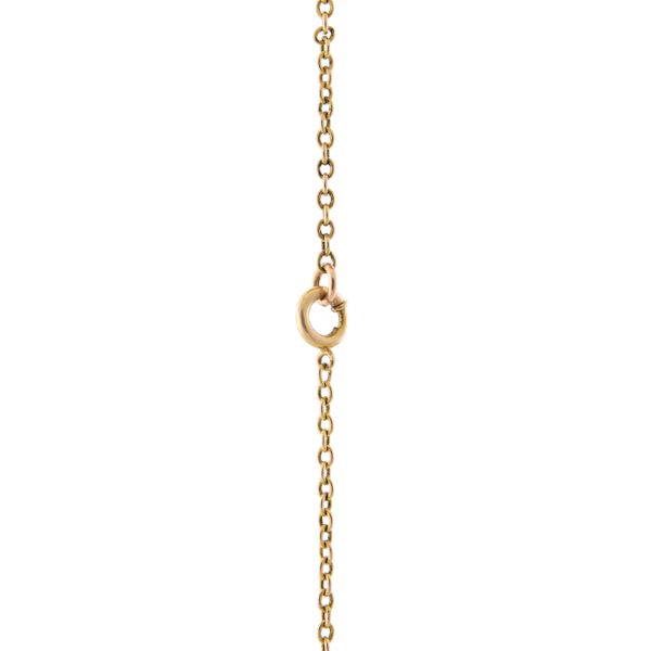 Amethyst and Seed Pearl Foliate Necklace in 9ct Gold - image 2
