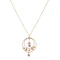 Amethyst and Seed Pearl Foliate Necklace in 9ct Gold - image 1
