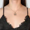 Amethyst and Turquoise Starburst Pendant in 9ct Gold - image 2