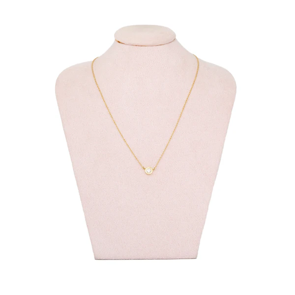 Diamond Solitaire Necklace - Charlotte Sayers - image 2