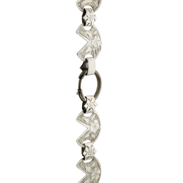 Victorian Silver Collar Necklace - image 2