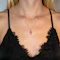 18ct White Gold Thai Ruby Cross Pendant Necklace - image 2