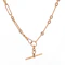 9ct Trombone Link Albert Chain - image 1