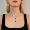 15ct Amethyst and Diamond Drop - image 2