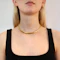 18ct French Marked Tubogas Necklace - image 2