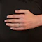 18ct Gold Emerald Cut Diamond Trilogy Ring - image 2