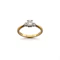 18ct Gold Emerald Cut Diamond Trilogy Ring - image 1
