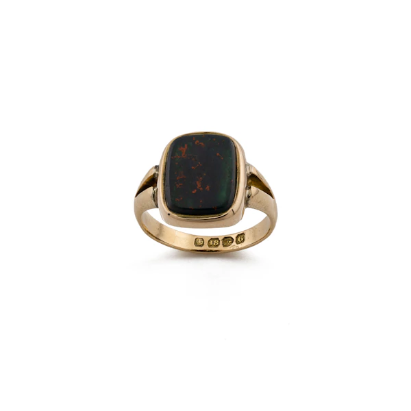 18ct Bloodstone Signet, Spectrum Antiques - image 1