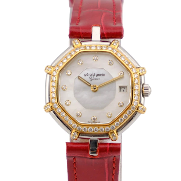 Gerald Genta G2851.7 Diamond Bezel Mother of Pearl Dial - image 1