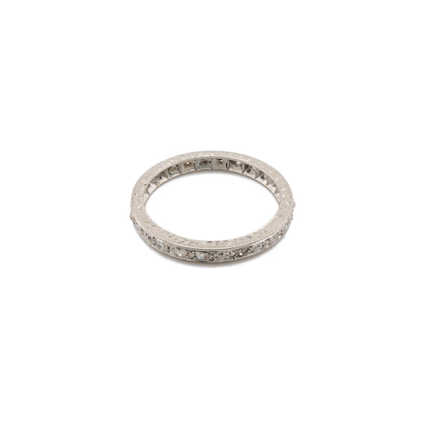 Vintage 18ct White Gold Diamond Eternity Ring, Spectrum Antiques - image 1