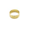 Vintage 22ct Gold Floral Engraved Cigar Band Ring - image 1