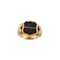 Art Nouveau Banded Agate Shield Signet Ring in 10ct Gold, Spectrum Antiques - image 2
