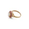 Vintage Opal and Ruby Cluster Ring in 9ct Gold, Spectrum Antiques - image 1
